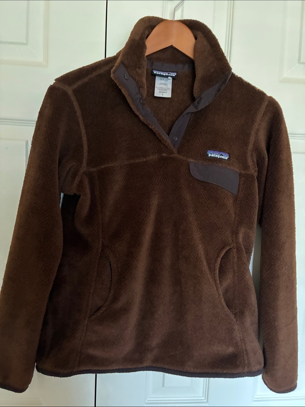 Patagonia Brown Zip-Up Fleece Pullover in Women’s Jacket - Size Small EUC